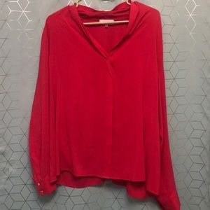 Calvin Klein Pink Long Sleeve Blouse